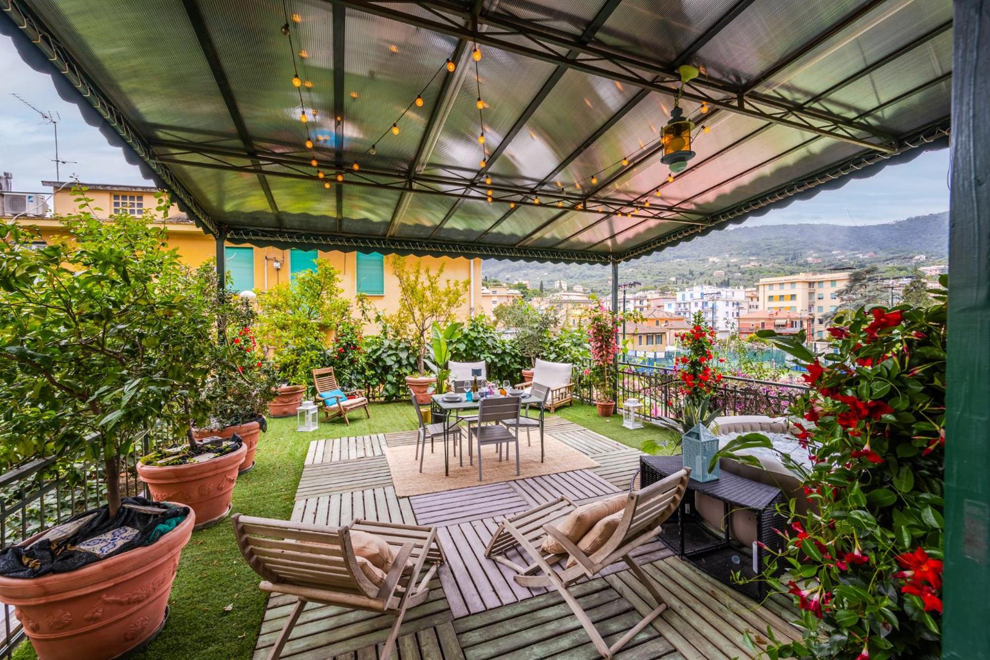 Terrazza Portofino Splendido Appartamento Con Piscina Idromassaggio - Parcheggio Gratis Santa Margherita Ligure Exterior photo